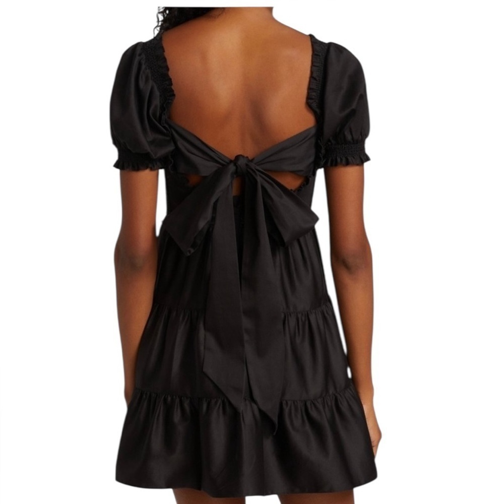 Alice + Olivia Elizabeth Bow Back Mini Dress - Picture 3 of 11